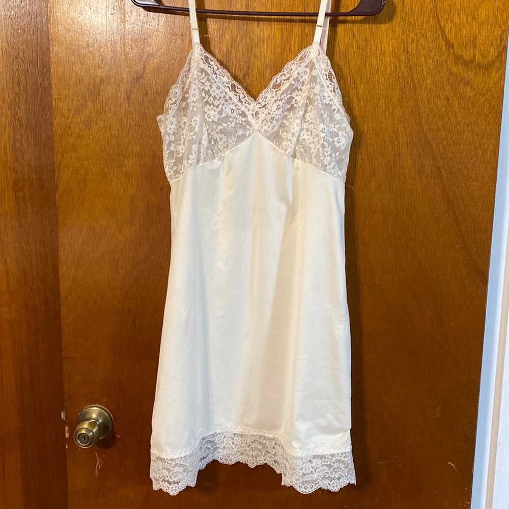 Vintage camisole slip with beautiful lace